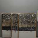 InSimSea 3 Pcs Framed Canvas Art for Living Room, 16x24inch, Vintage Wall Decor, French Country Meadow Landscape Paintings with Frame, Bedroom Farmhouse Decor Above Bed, Set of 3 (Champ Fleuri)