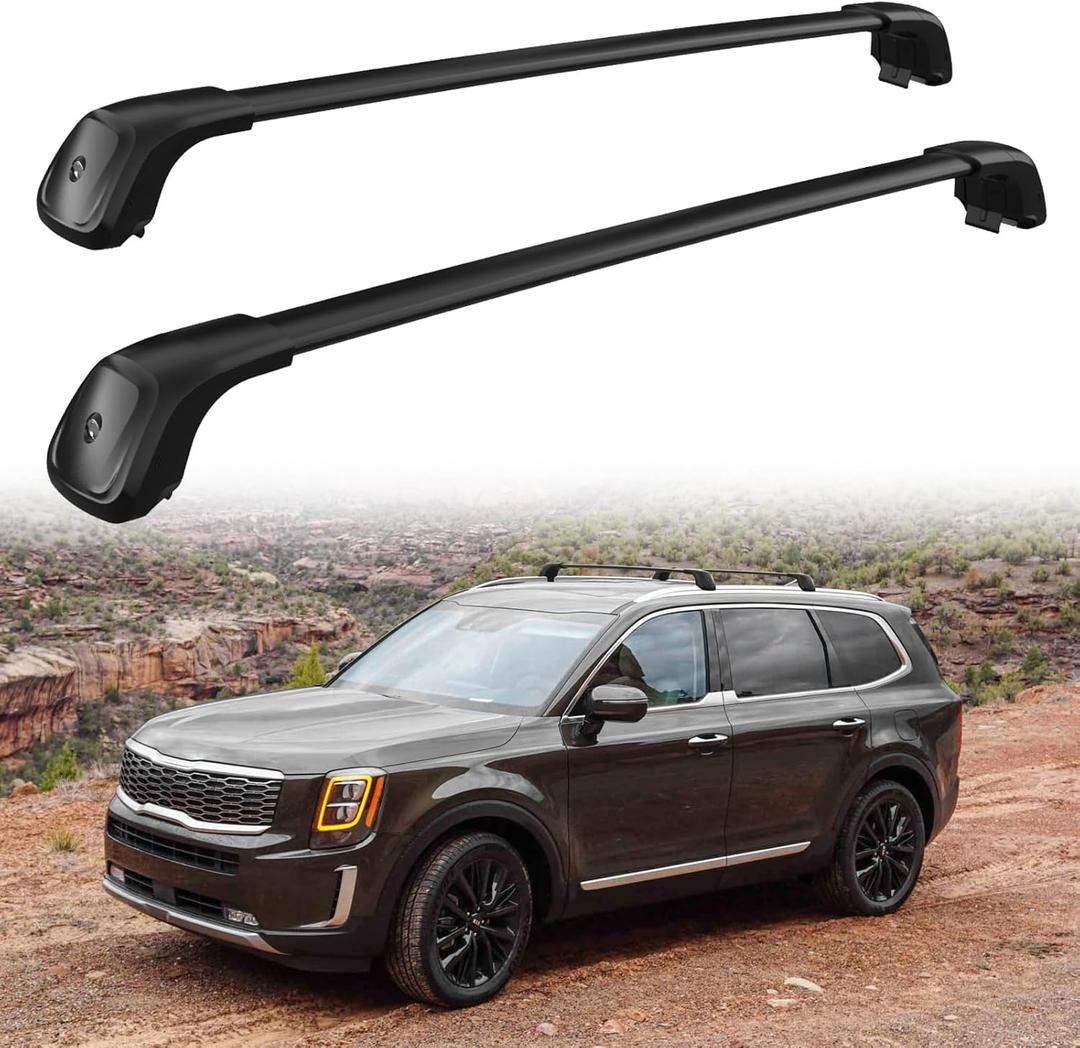 Snailfly 260 LBS Load Cross Bars Fit for 2019-2024 Kia Telluride EX S SX SX-Prestige, Heavy Duty Roof Rack Crossbar, Upgraded Version