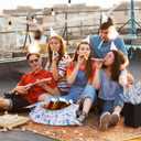 2 x MR FIVE 60 Sheets Blue American Buildings Tissue Paper Bulk,14" x 20",Blue Iconic Buildings Pattern Tissue Paper for Gift Bags,Blue Tissue Paper for Independence Day 4th of July Holiday Party