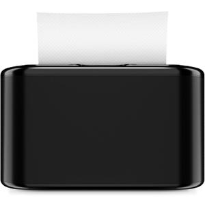 Xlxker Multifold Paper Towel Dispenser Countertop, Hand Towel Dispenser for Bedroom, Bathroom, Kitchen, Toilet (Black)