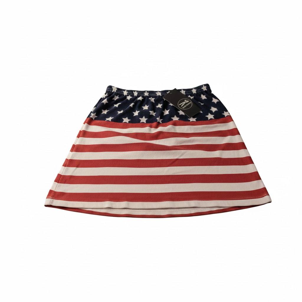 IWOLLENCE Skirt American flag S