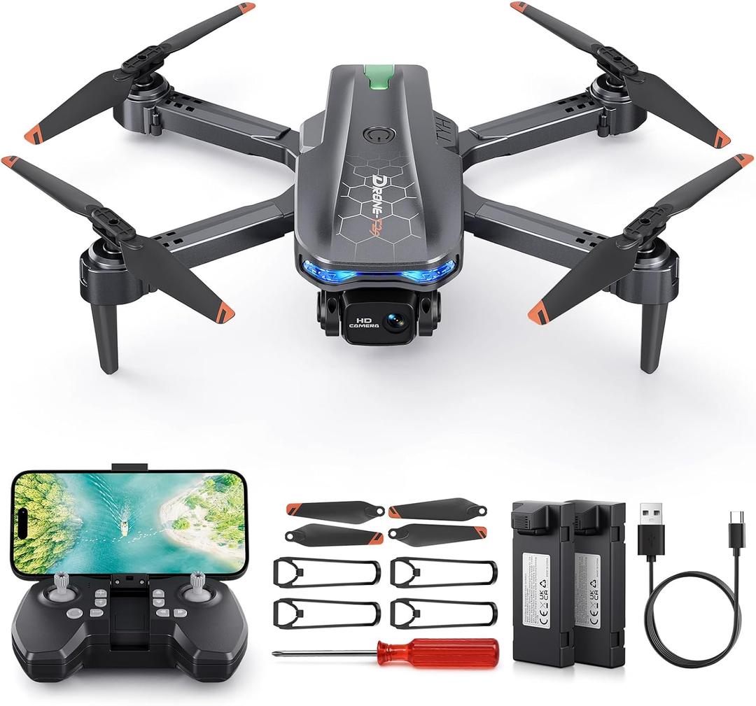 T29 Drone with Camera for Kids - Foldable Mini Drones for Beginners or Adults, 1080P HD RC Quadcopter, w/2 Batteries and Storage Case, Toy for Boys Girls 