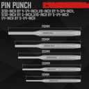 16-Piece Precision Punch & Chisel Set - Taper Punch, Pin Punch, Center Punch, Cold Chisels & Gauge for Versatile Applications