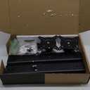 Dual Monitor Stand - Vertical Stack Screen Free-Standing Monitor Riser Fits Two 13 to 34 Inch Screen with Swivel, Tilt, Height Adjustable, Holds One (1) Screen Up to 44Lbs (Black)