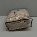 Neutral Pinch Pleated 96 Inch Curtains 2 Panels Set for Windows Flax Linen Textured Drapes Pinch Pleat Back Tab Privacy Light Filtering Greige Curtain Drape with Hooks Rings for Living Room Bedroom (Grey Beige)