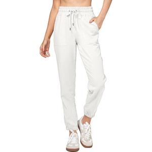 Willit Women Linen Pants Joggers Casual Lightweight Lounge Cotton Linen Travel Beach Summer Pants with Pockets 33W/28L