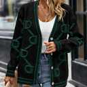 PRETTYGARDEN Women's Spring Fall Chunky Knit Cardigan Sweaters Casual Open Front Button Up Winter Coats Outerwear (S)