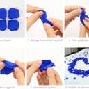 Pyrrhiax 2000PCS Silk Rose Petals with 24 LED Tea Lights Candles, Romantic Night Decoration Set, Romantic Valentine, Wedding Anniversary, Send her and him Memories (Blue)