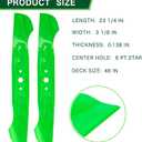 46" Deck High Lift Mower Blades Fit for Cub Cadet XT1-LT46 XT2-LX46 LTX1045 LTX1046 LTX1042 Craftsman T240 LT2000 T8200 Lawn Mower Replace 742-04244 742-04244A 742-04290 942-04244 942-04244A 2 Pack