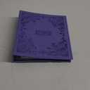 COFICE Recipe Book to Write in Your Own Recipes, 8.5x9.5 Recipe Ring Binder with PU Faux Leather Cover, 4x6 Cards and Tabbed Dividers, Purple