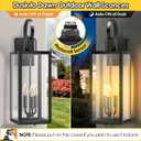 25'' Large Dusk to Dawn Outdoor Wall Light with Closed Bottom, 25in-dusk to dawn