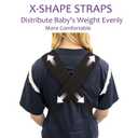 Ergonomic Baby Carrier with Adjustable Strap,4-in-1 Newborn to Toddler Carrier,Breathable Mesh Baby Carrier for Summer,Compact for Travel & Outdoor Adventures,Ideal for Infants 0-3 Years (Black -2)