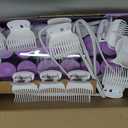 Conair Hot Rollers for Long, Medium & Short Hair, 12 Ceramic Flocked 1-Inch and 1-Inch Heated Hair Rollers with Clips, Hot Curlers for Women, Volume & Curls