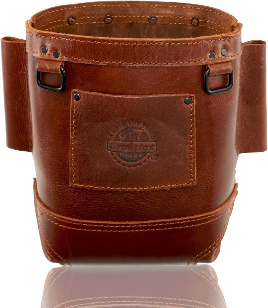Graintex Nut & Bolt Bag Ambassador Series, Top Grain Leather, Tool Bag, Tool Belt for Ironworker Tools, Durable and Versatile Nut & Bolt Organizer for Professional Use