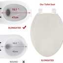 GarveeTech Elongated Toilet Seat with Built-in Toddler Seat for Easy Potty Training Slow Close Feature, Easy Install and Clean, Perfect for Both Adults and Children, Biscuit