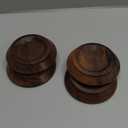 Piano Caster Cups Black Walnut Wood Caster Cups Coasters for Upright Piano