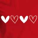 Valentines Shirts for Women More Love T-Shirt Love Heart V Neck Tee Tops Valentines Gifts for Her (Red, XL)