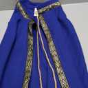 Runcati Mens Renaissance Shawl Half Shoulder Cape Medieval Samurai Cloak LARP Warrior Ren Faire Halloween Costume L