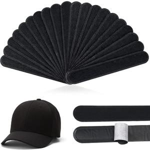 Gejoy Hat Sweat Liner Sweat Protector Disposable Cap Sweatband Shields Absorbing Pad for Women Men Golf Baseball Cap Hard Hat (Black)