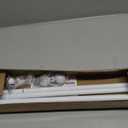 Thestoa Curtain Rods for Windows 30-62 Inch, 5/8" White Curtain Rod for Bedroom, Living Room,Kitchen,Farmhouse, Outdoor