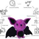 Blnboimrun Dog Toys for Aggressive Chewers, Squeaky Plush Bat with Crinkle Paper, Durable Interactive Chew Toys for Small, Medium & Large Dogs, Indoor Outdoor Play Pet Gift