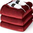 Heated Electric Blanket Queen Size - 84" x 90" Heating Blanket with Dual Control, 10 Heating Levels & 8 Hours Auto Off, Soft Warm Flannel Blanket, Christmas Birthday Gifts for Senior Grandma