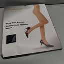 WAKUNA 20D Black Sheer Tights for women-2 Pairs sheertex Pantyhose with Reinforced Toes (Black, M)