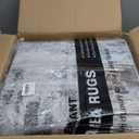 Washable Rug 9x12 Area Rugs for Living Room: Modern Abstract Neutral Soft Carpet for Bedroom Dining Room Under Kitchen Table Home Office Decor - Grey Blue