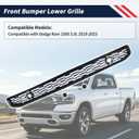 Front Bumper Lower Grille Compatible with Dodge Ram 1500 2019 2020 2021 2022 2023 3.0L Front Bumper Lower Trim Panel Grilles Replaces 68334531AD 68334531AB