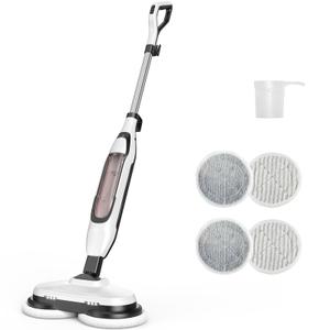 OLIXIS Steam Mop, All-in-One Scrubbing Steam Mops for Floor Cleaning with Rotating Pads, Floor Steamer with 2 LED Lights, 4 Cleaning Modes, Swivel Steering, 16.4 FT Cord, Safe for Hardwood and Tile