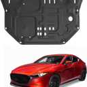 Front Engine Splash Shield Fit for Mazda 3 2019 2020 2021 2022 2023 2024, Direct Replacement Engine Splash Guard,Engine Guard for Underbody Protection
