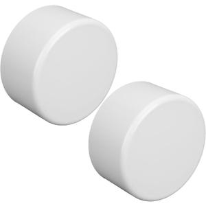 2 Pcs 8 Inch PVC End Cap Flat Top, Schedule 40 for Sewer Drain