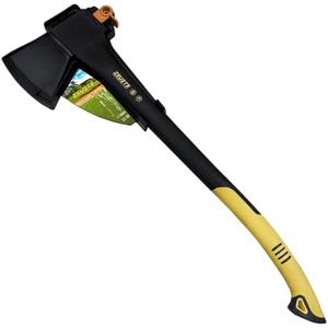 ZEUSTR 28.5" Splitting Axe Hatchet with Nylon Shock-Absorbing Handle, Camping Axe for Logs, Wood, Head Weight 3.5lb and Total Weight 5.4lb