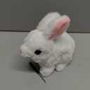 Easter Bunny Toy,Bunby Realistic Rabbit Toy,Easter Realistic Rabbit Toys,Interactive Plush Bunny,Realistic Bunny Can Walk and Talk,Lifelike Movements, Hops,Twitches & Wiggles Ears,Easter Gift(White)