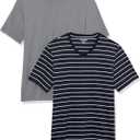 Amazon Essentials Men's Short-Sleeve V-Neck T-Shirts, Pack of 2