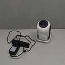 Electric FocusProjector with WiFi 6 and Bluetooth 5.0, Mini Portable Native 720P with 4K Support, Smart Proyector Built in Android 14, Auto Vertical Keystone, Home Movie Projectors for Outdoor (White + Black)