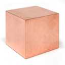100% Solid Copper Cube ~1.25in 6 Sided Shaped for Meditation, Body Healing, Reiki Balancing Chakras, Crystal Recharging, Focused Energy