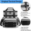 Lunch Box Cooler Bag - Tactical Insulated Lunchbox for Men - Large Lunch Pail Kit for Adults Work Outdoor Shifts Trips Grey 16L