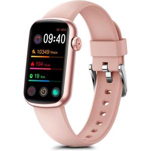 MorePro Fitness Tracker, Heart Rate Monitor Blood Pressure Activity Tracker with Blood Oxygen, IP68 Wateproof Sleep Tracker Sport Bracelet Pedometer Step Calories Smartwatch Women