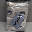 PrinceDeco 100% Blackout Curtains Linen Blackout Curtains 108 Inches Long Room Divider Curtains for Bedroom/Living Room Patio Curtains Thermal Insulated with White Liner,W100 X L108,Stone