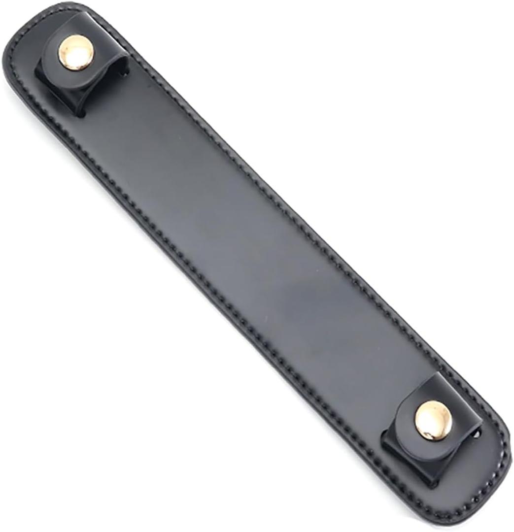 Jiesinlov Leather Backpack Shoulder Strap Pads Replacement Cushion Strap Covers for Tote Bag (Black)