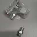 1/4" NPT Hydraulic Flow Control Valve, 5000 PSI | One-Way Adjustable Speed Throttle Check Valve with 2 Pipe Adapters for Cylinder Control