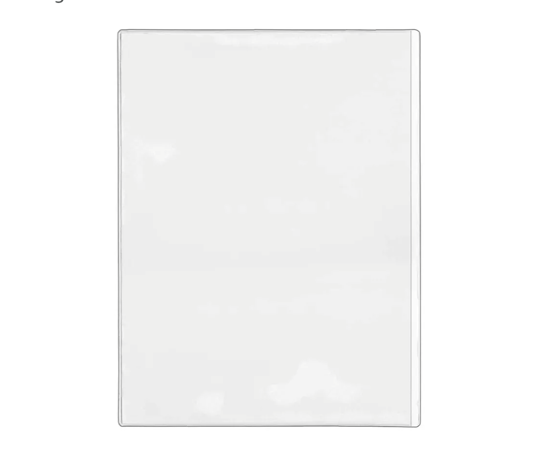 StoreSMART - 9" x 12" Non Adhesive Pockets - Open Short Side - 12 Pack