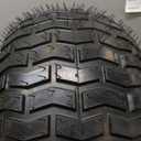 2PC 20x10.00-8 Tubeless Tires and Wheels for Riding Mowers, Lawn Tractors, & Garden Equipment, 10" wide tires, 3/4" Bore, 3.5" Offset Hub, 4-Ply Construction, Anti-Slip & Durable for Heavy-Duty Use.