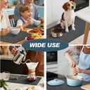 Dish Drying Mat & Coffee Mat for Kitchen Counter, Absorbent Microfiber Waterproof Mat with Non-Slip Backing, Multi-Size Multi-Color Options, Sink and Coffee Bar Accessories (16" x 21.6")