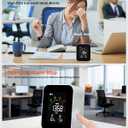 Air Quality Monitor Indoor for CO2, Temp, Humidity, YOWEXA 400-10,000 PPM Carbon Dioxide Detector with NDIR CO2 Sensor & Color Screen, 3 Adjustable Backlight CO2 Monitor for Home/Office/Car/Plant