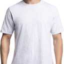 Russell Athletic Mens Soft 100% Cotton Midweight T-Shirt (Gray, XXL)
