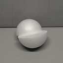 Crafjie 2PCS 6 Inchs White Foam Balls Half Round Polystyrene Half Foam Balls Craft Supplies Hemispherical Christmas Craft Ballfor DIY Home Craft Project and Art Decoration