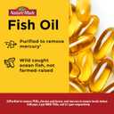 Nature Made Burp Less Ultra Omega 3 Fish Oil Supplements, 1400mg Fish Oil Omega 3 Supplements as Ethyl Esters for Healthy Heart Brain Eyes Support, One Per Day, 90 Softgels