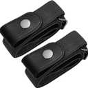 SUOSDEY No Buckle Elastic Stretch Belts for Men and Women, Comfortable Invisible Belts for Jeans Pants (L-XXL: Waist size 34''-48'', J-black+black)